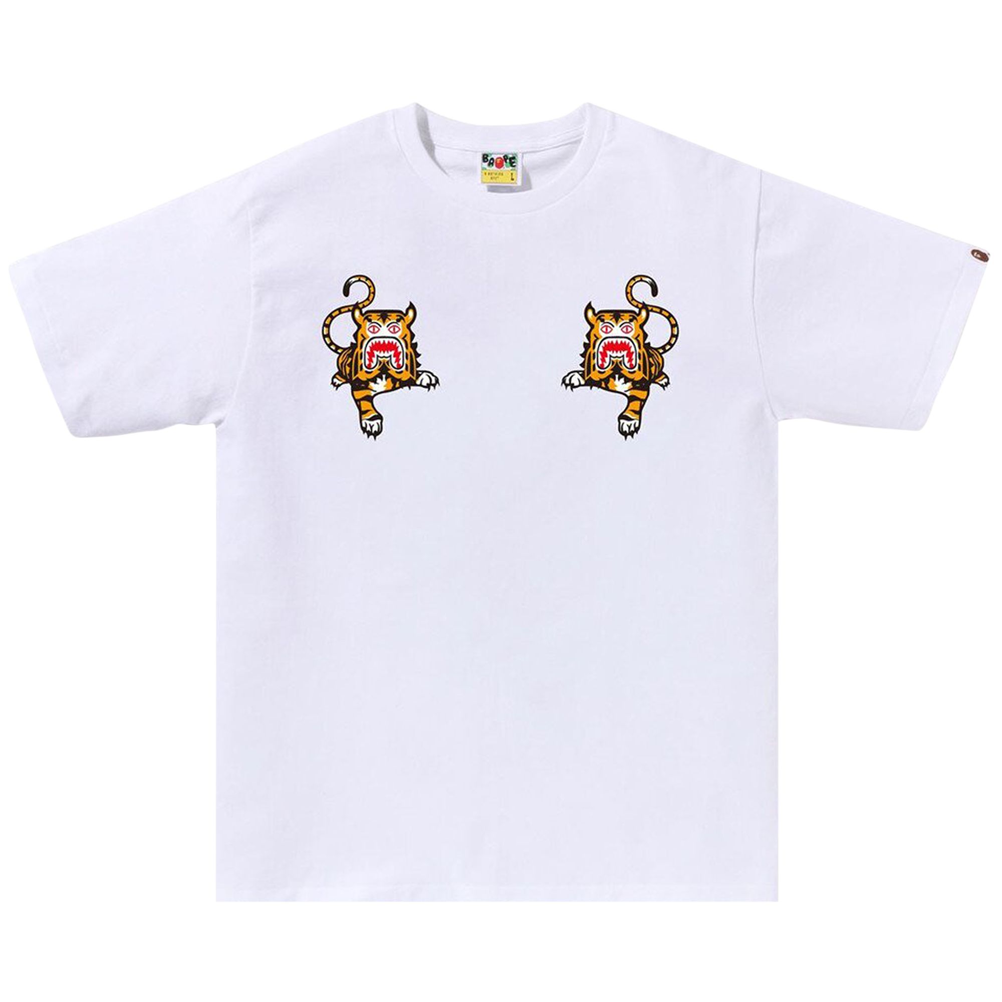 Pre-owned Bape Tiger Tee 'white'