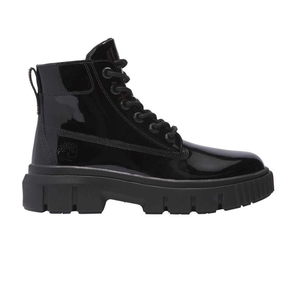 Pre-owned Timberland Wmns Greyfield Boot 'black Patent' | Women's Size 9