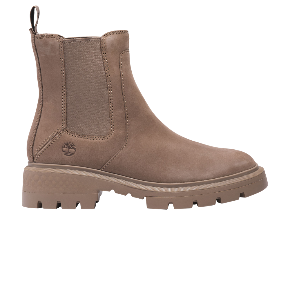 Pre-owned Timberland Wmns Cortina Valley Chelsea Boot 'taupe' In Tan