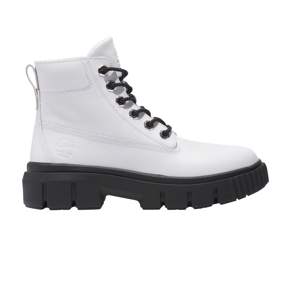 Pre-owned Timberland Wmns Greyfield Boot 'white Black'