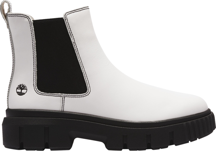 Wmns Greyfield Chelsea Boot 'White Black'