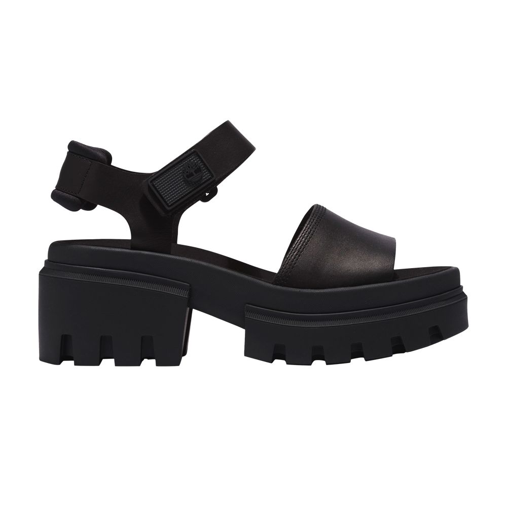 Timberland Wmns Everleigh Ankle Strap Sandal 'Triple Black' | Women's Size 6 - TB0A5UKZ-001
