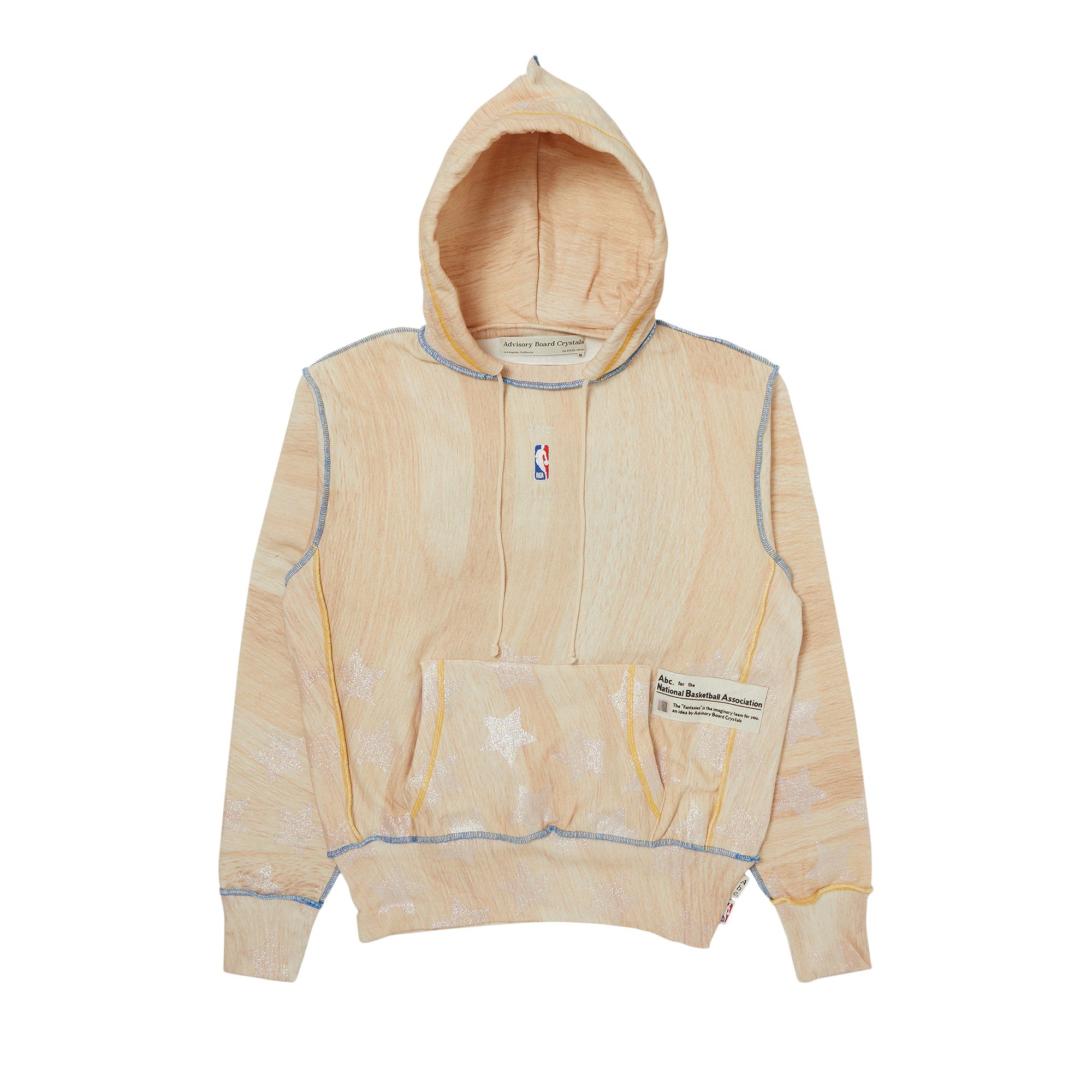 Advisory Board Crystals x NBA Golden State Warriors Hoodie 'Wood Grain' | Tan | Men's Size L