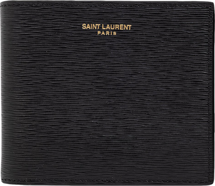 Saint Laurent Logo Engraved Bifold Wallet 'Black'