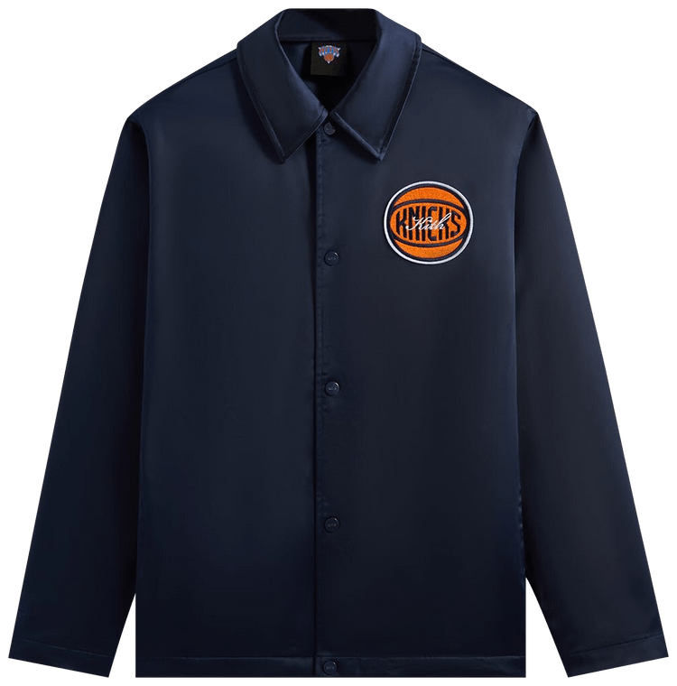 Buy Kith For The New York Knicks Snap Front Coaches Jacket 'Nocturnal ...