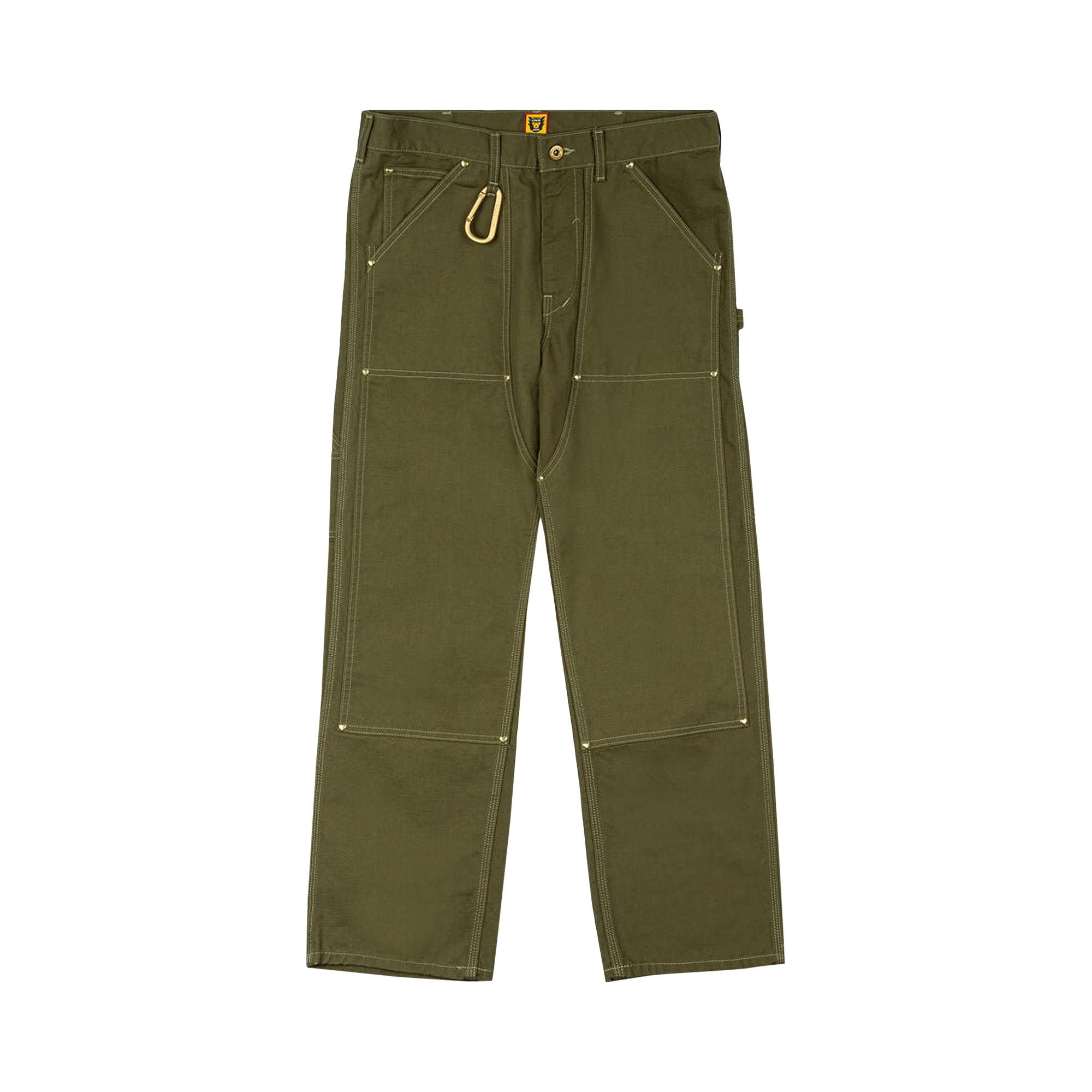 Pre-owned Human Made Duck Painter Pants 'olive Drab' In Green