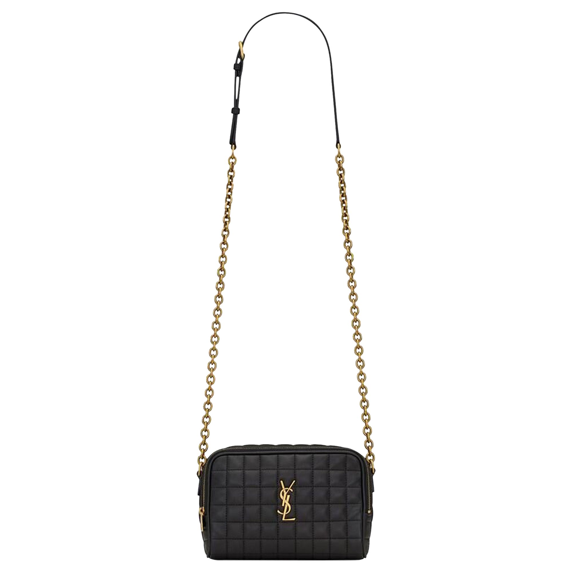 Saint Laurent Mini Cassandre Carré Camera Bag 'Black' | Women's Size Onesize