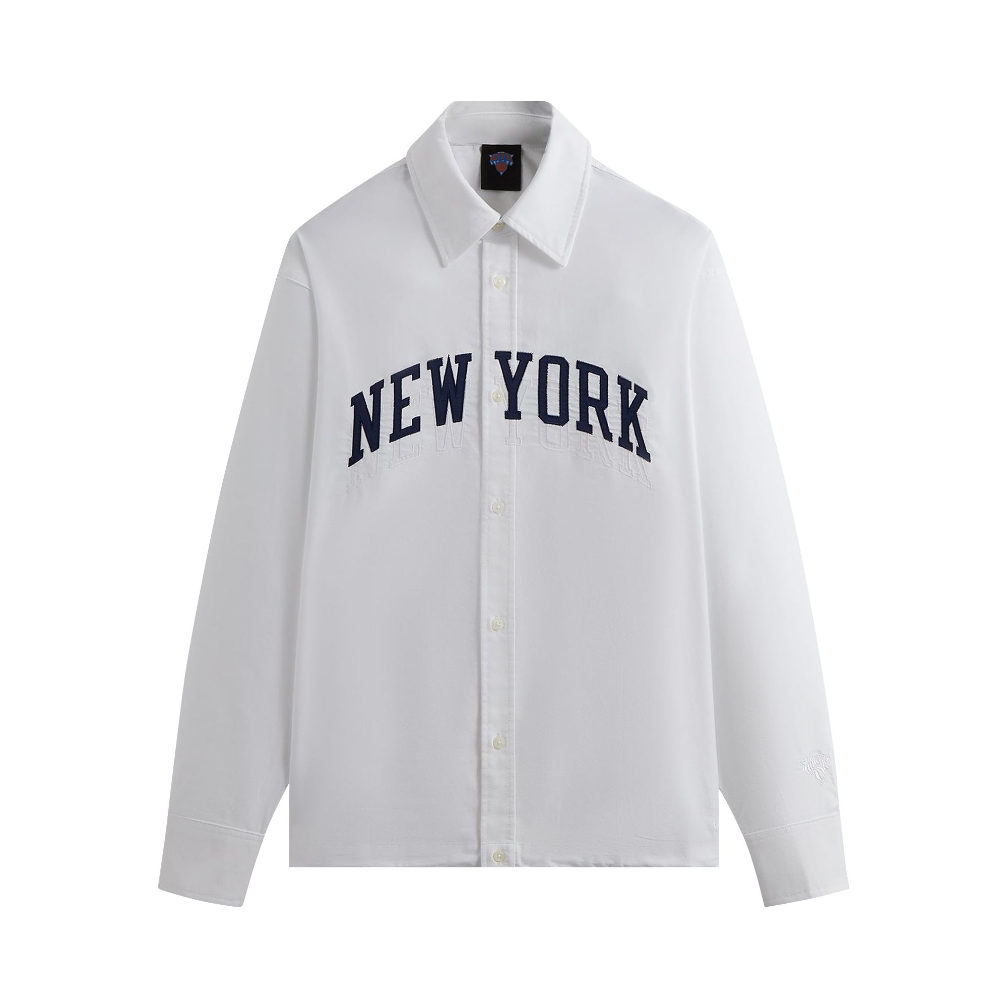 Pre-owned Kith For The New York Knicks Carson Buttondown 'white' | Men's Size L