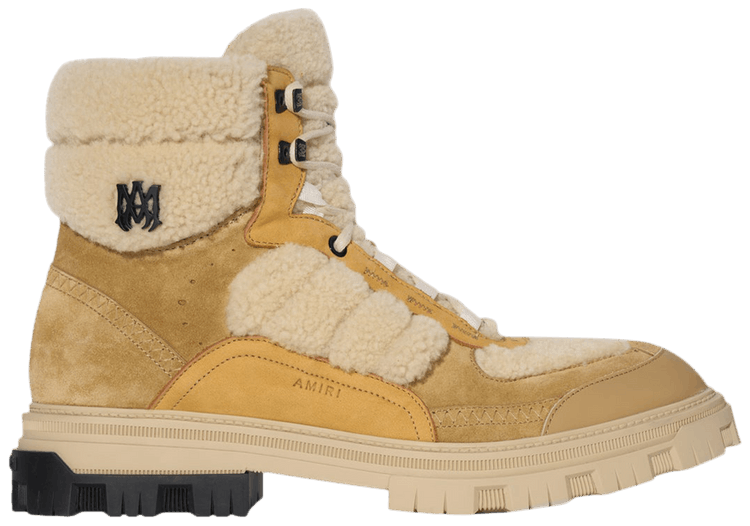 Amiri Shearling Workman Boot Tan