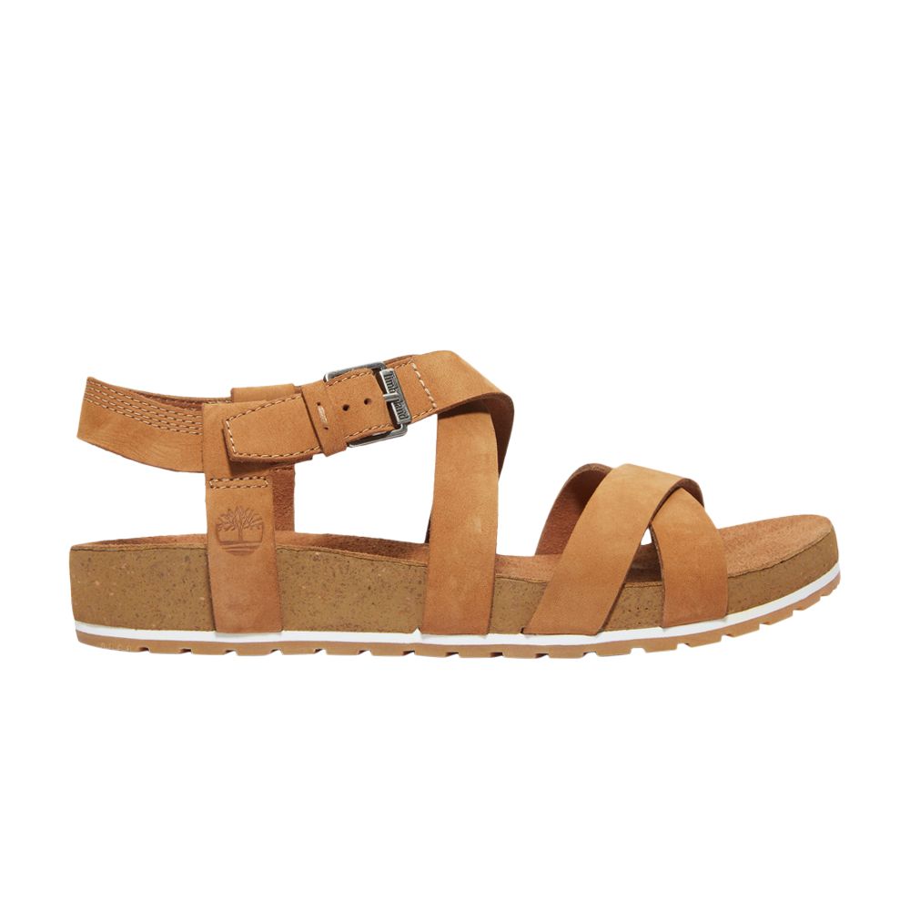 Timberland Wmns Malibu Waves Ankle-Strap Sandal 'Saddle Brown' | Women's Size 5.5 - TB0A1MQR-F13