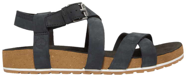 Timberland Wmns Malibu Waves Ankle Strap Sandal Jet Black