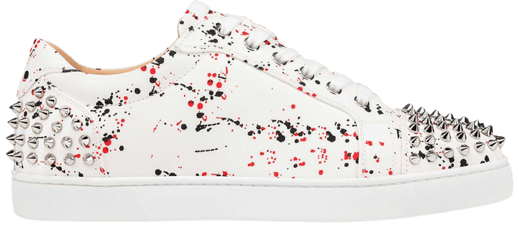 Buy Christian Louboutin Seavaste 2 Flat Toile Splash 3210619 WH76 GOAT