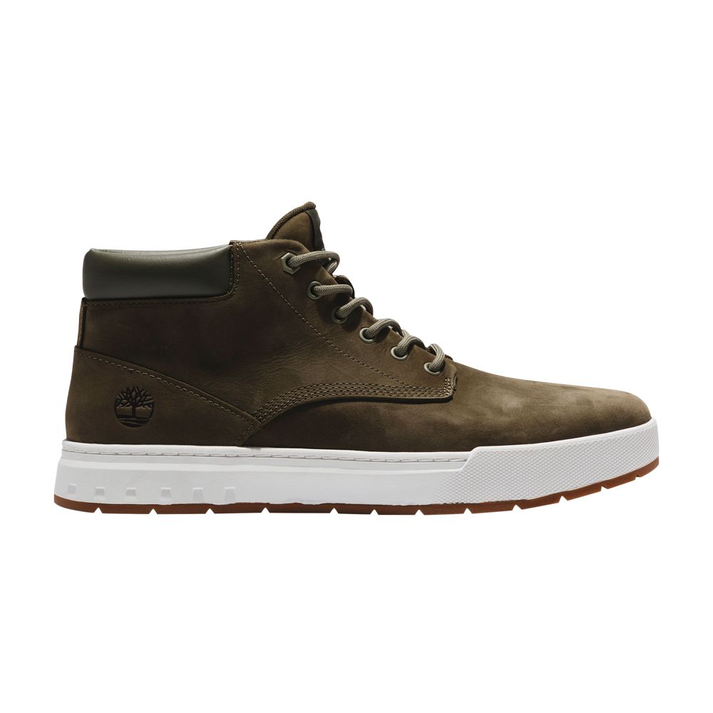 Pre-owned Timberland Maple Grove Leather Chukka 'dark Green' | Men's Size 7.5