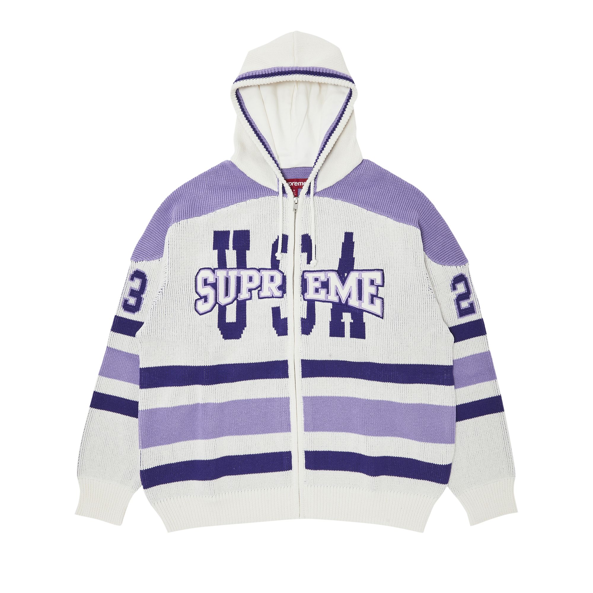 Supreme USA Zip Up Hooded Sweater 'White' | Men's Size XL
