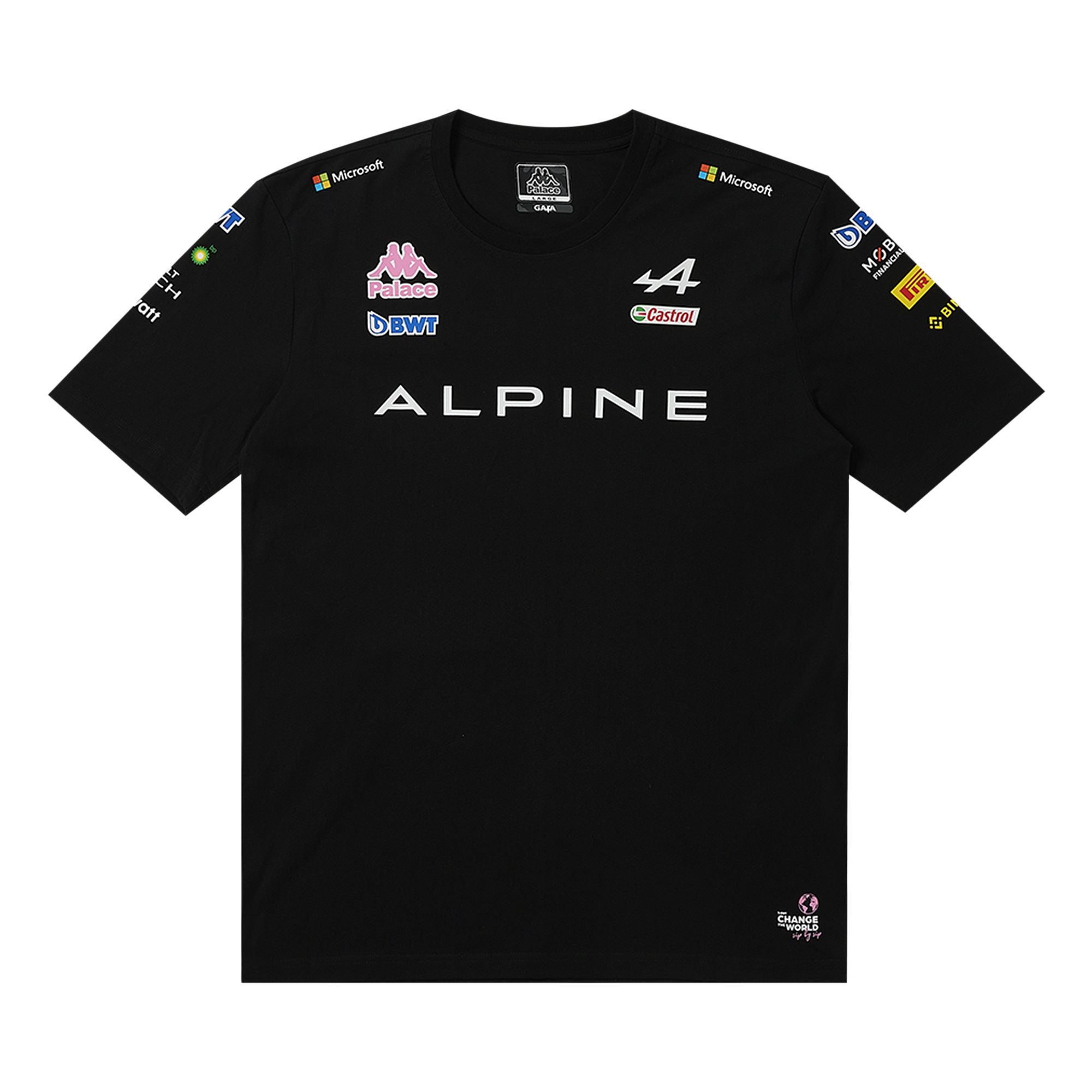 Palace x Kappa For Alpine T-Shirt 'Black' | Men's Size L