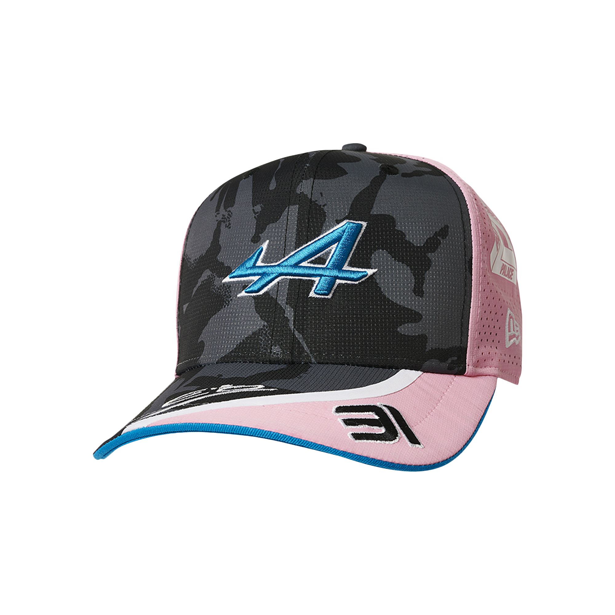Pre-owned Palace X Kappa New Era For Alpine 9fifty Curved Brim Pit Cap 'night Desert Camo Ocon' | Black | Men'