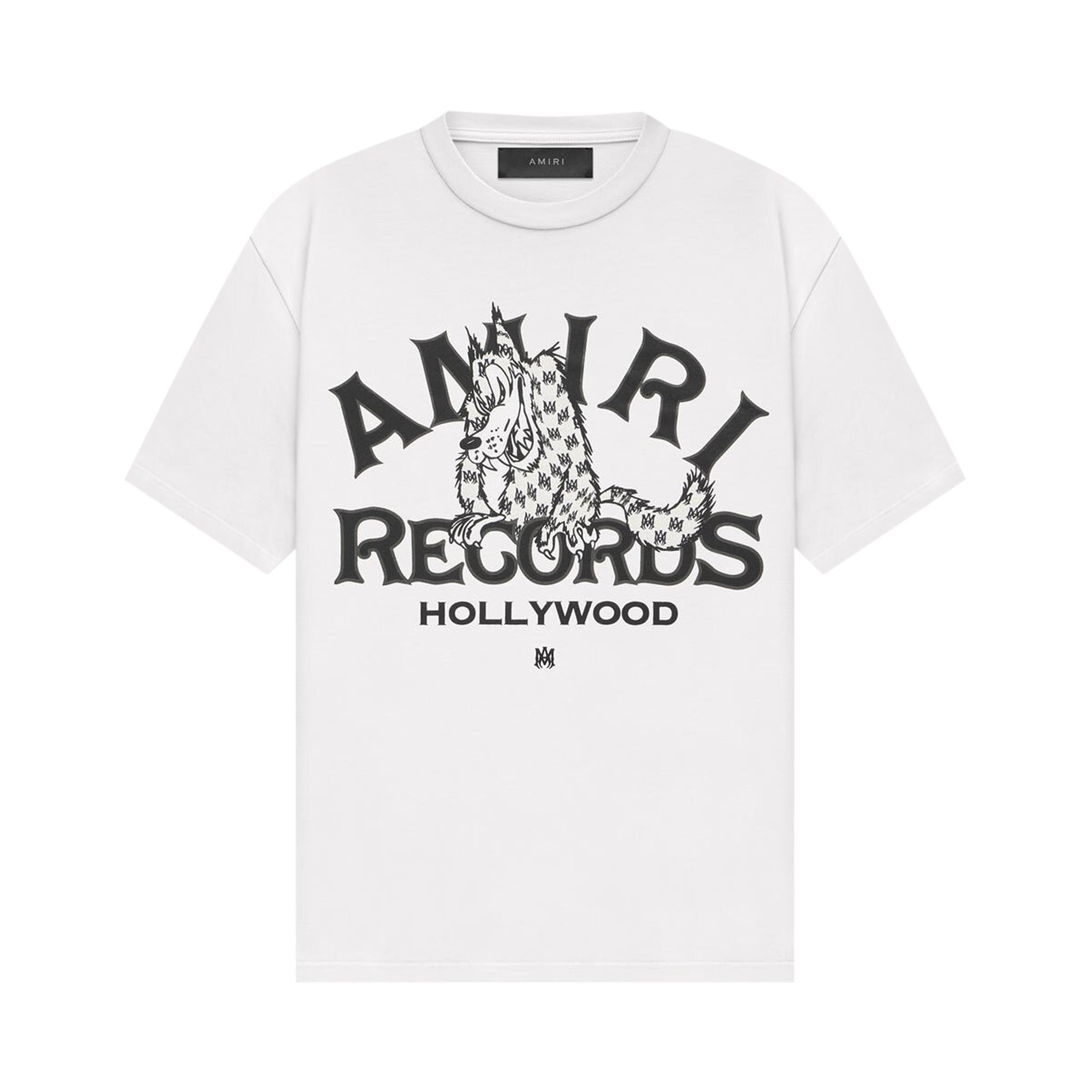 Pre-owned Amiri Records Wolf T-shirt 'white' | Men's Size Xxl