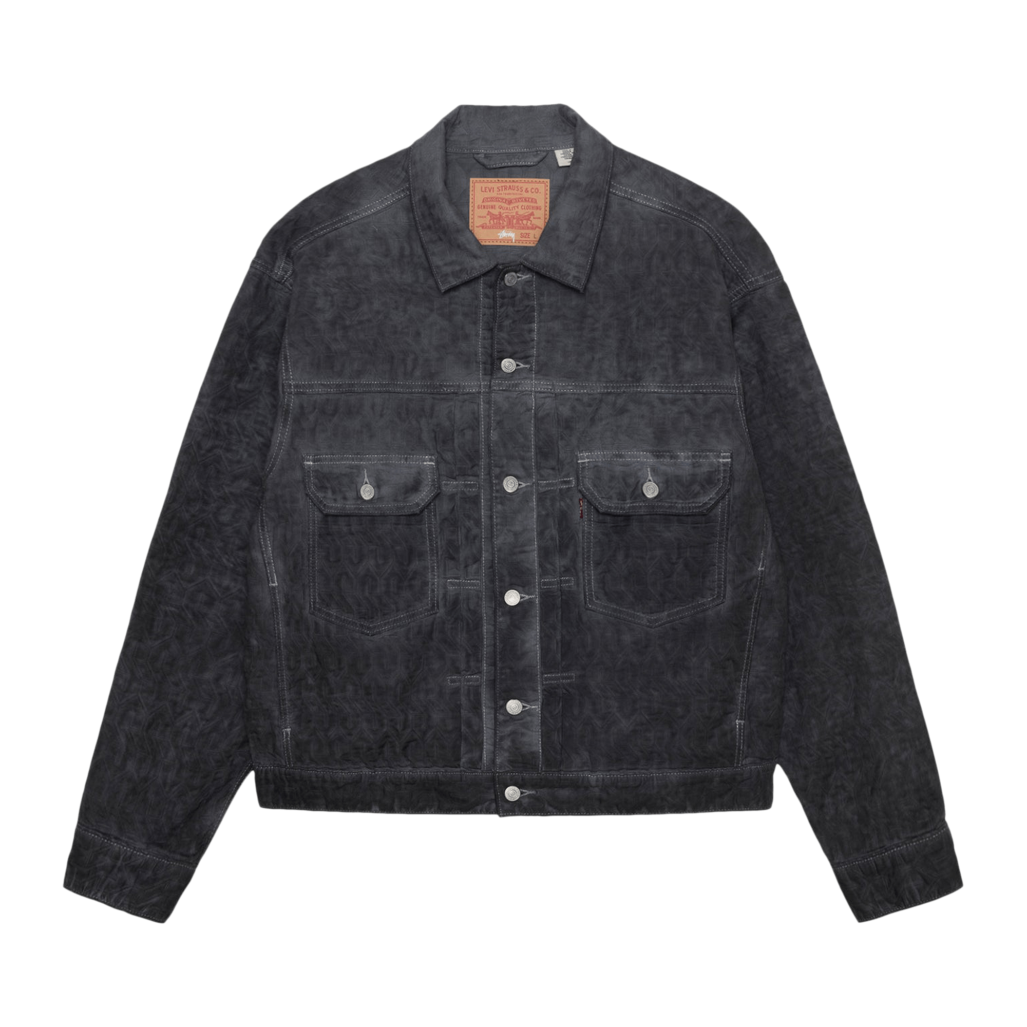 stussy × Levi's Embossed Leather Belt Stussy Levis Jacket | eBay