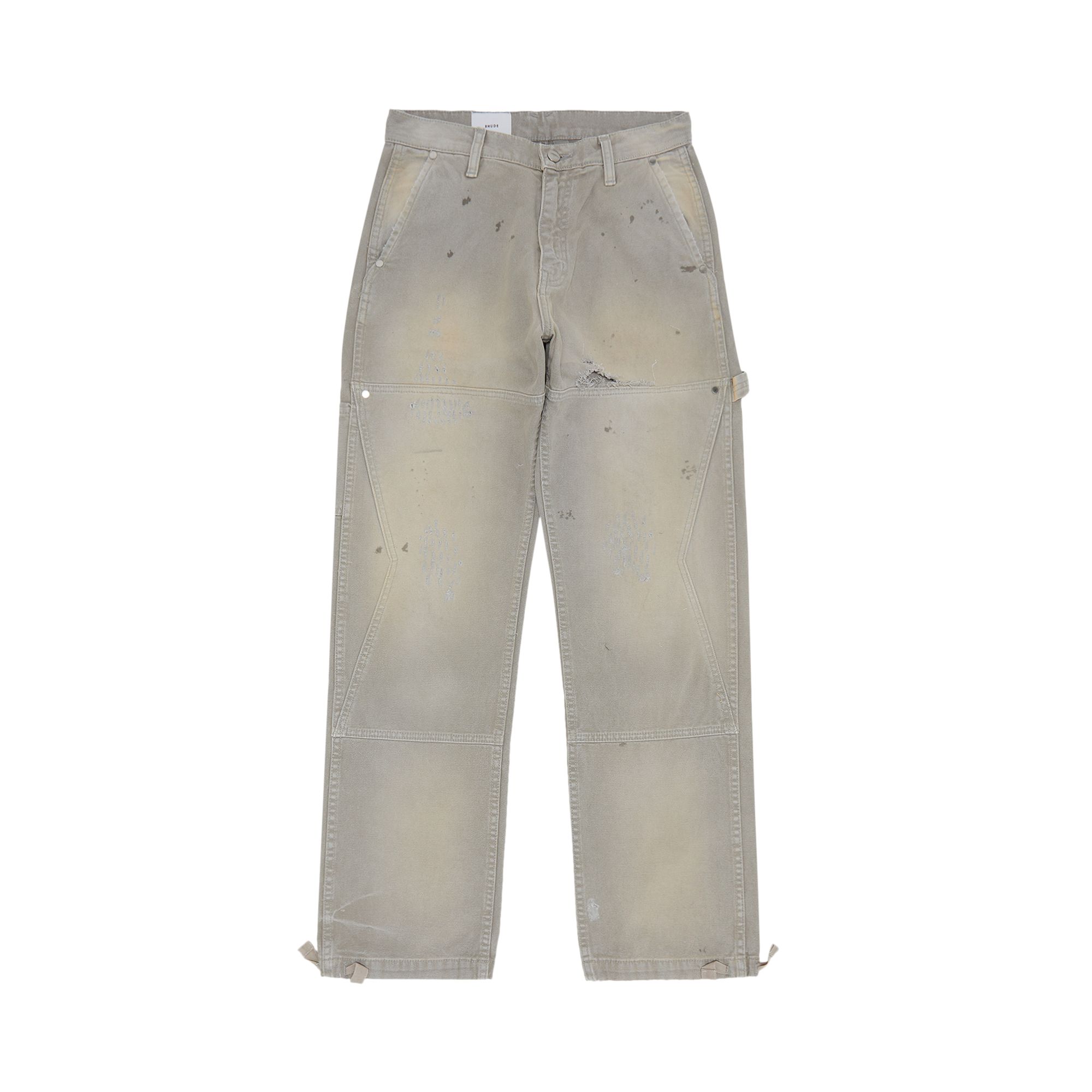 Click to view more detailed imagery on our partner's website Pre-owned Rhude Reza Double Knee Pant 'elephant' In Grey