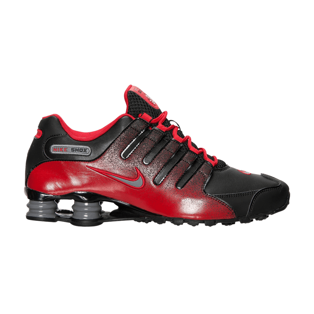 nike shox nz black varsity red