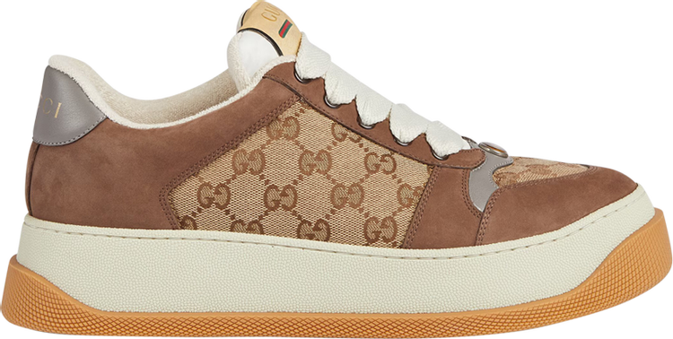 【GUCCI】メンズ☆Screener GG レースアップ スニーカー BEIGE Buy Gucci Screener Sneaker 'GG Monogram - Beige' - 750048