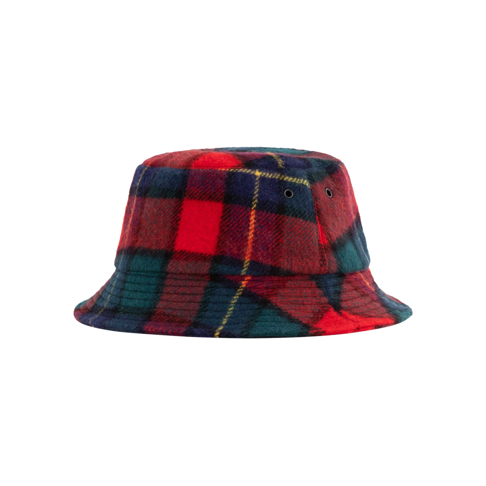 Pre-owned Aimé Leon Dore Wool Plaid Bucket Hat 'red' | Multi-color | Men's Size L/xl