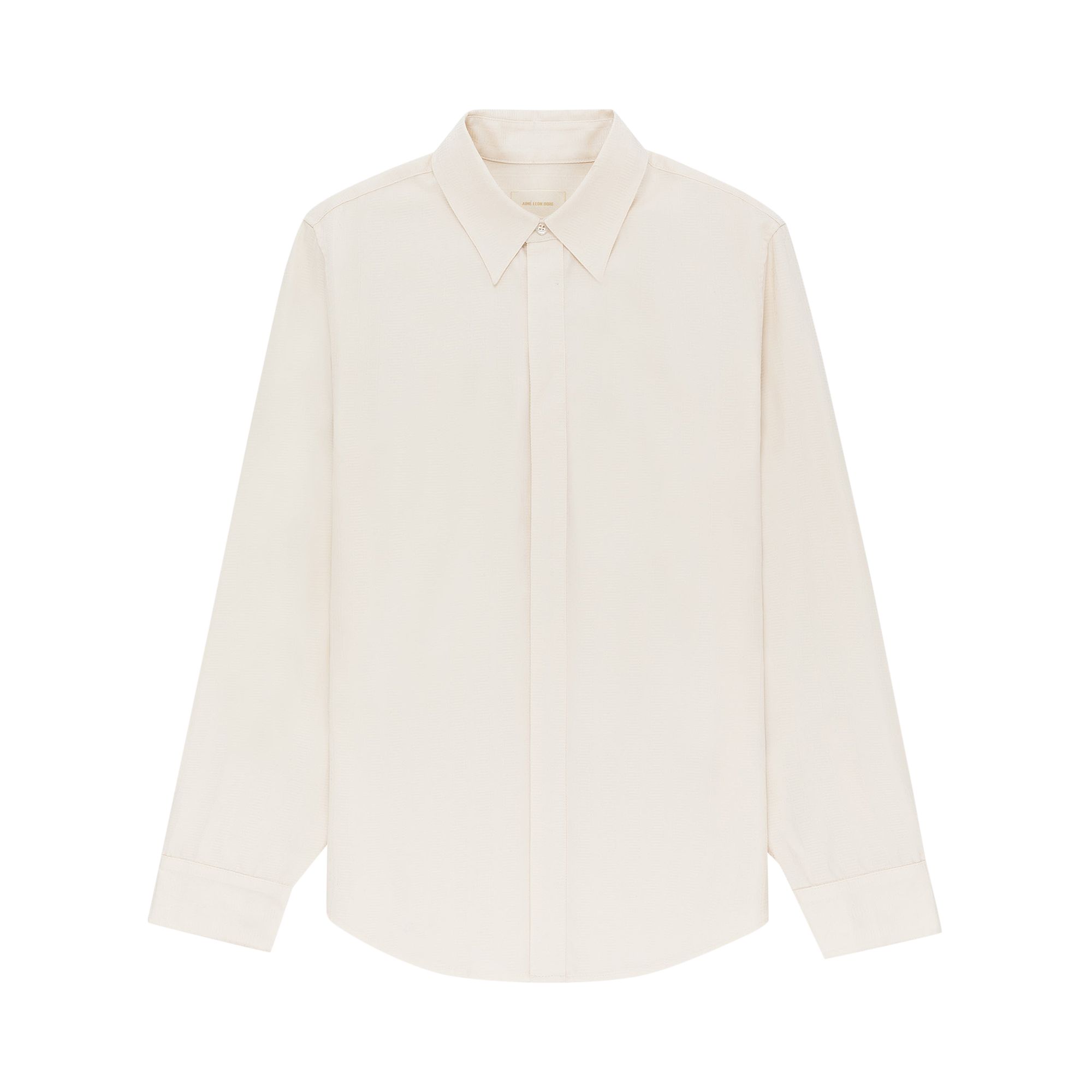 Pre-owned Aimé Leon Dore Jacquard Dice Shirt 'pristine' | Cream | Men's Size L In White
