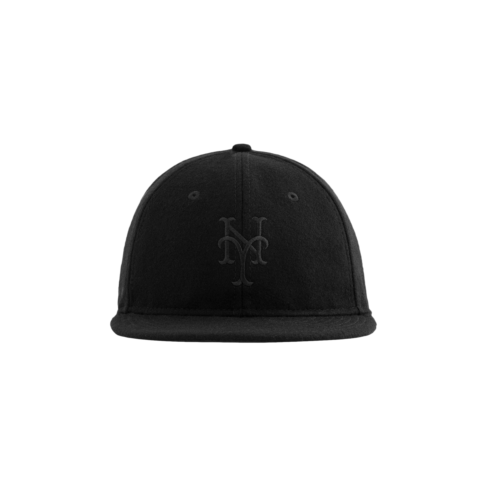 Pre-owned Aimé Leon Dore X New Era Tonal Wool Mets Hat 'black'