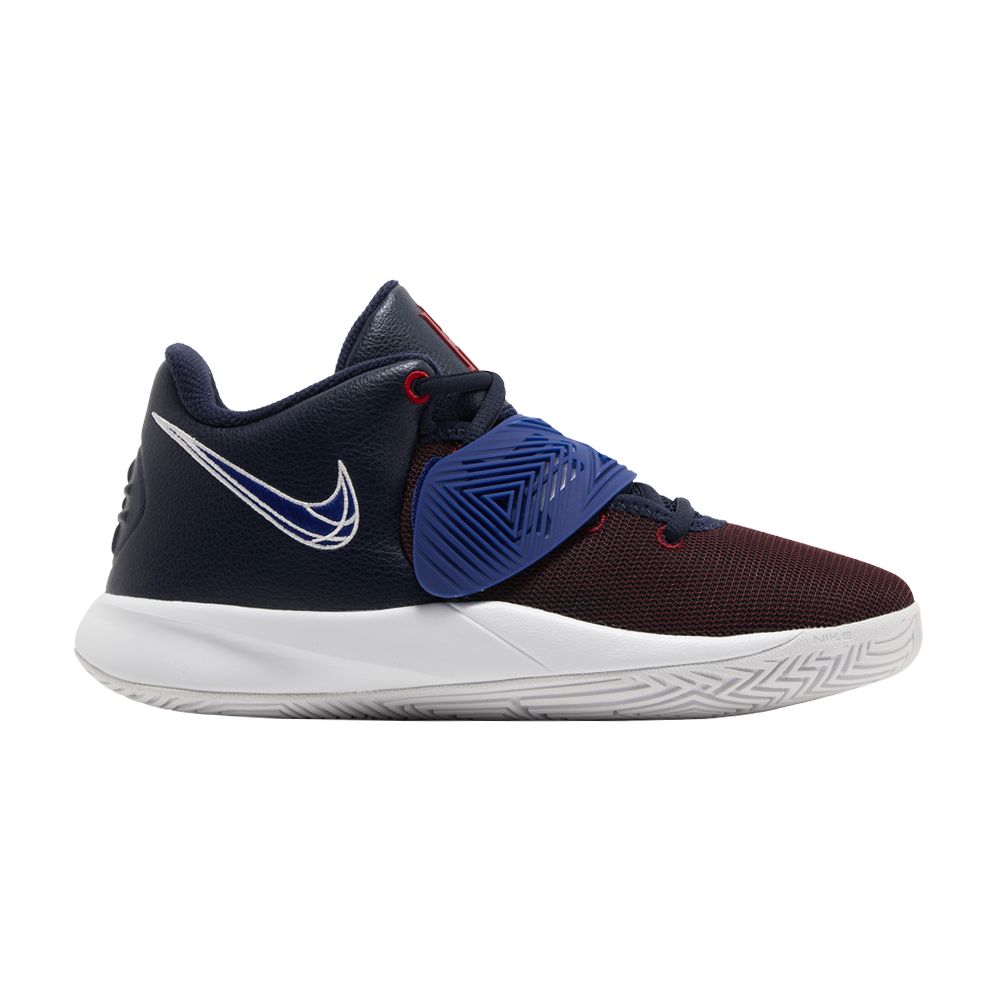 Pre-owned Nike Kyrie Flytrap 3 Gs 'obsidian Gym Red' | Blue | Kid's Size 7
