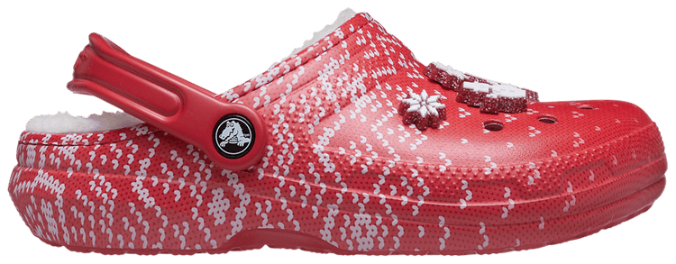 Buy Classic Lined Clog Holiday Charm Red 207687 646 GOAT