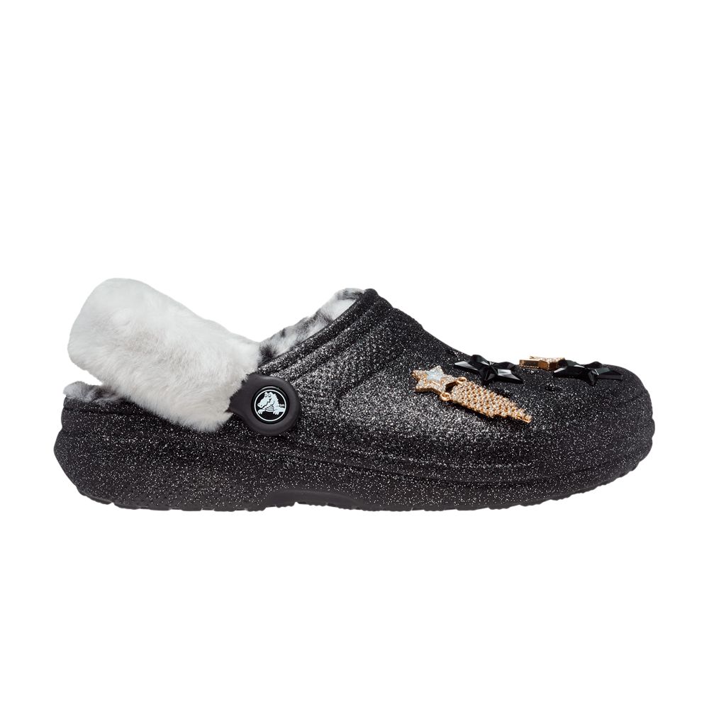 Crocs Classic Lined Clog 'Disco Glitter' | Black | Men's Size 7