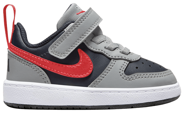Nike Court Borough Low Recraft TD Light Smoke Grey Bright Crimson
