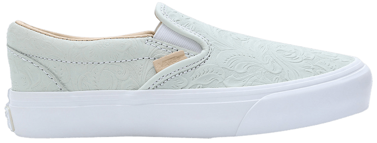 Vans Classic Slip On VR3 LX Floral Imprint   Light Green