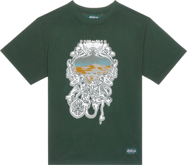 Afield Out Range T-Shirt 'Forest Green'