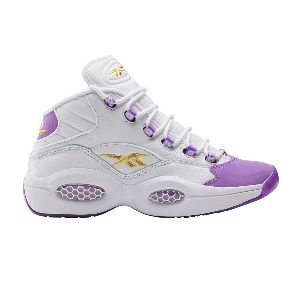 Reebok Question Mid 'Grape Toe' | White | Men's Size 10.5