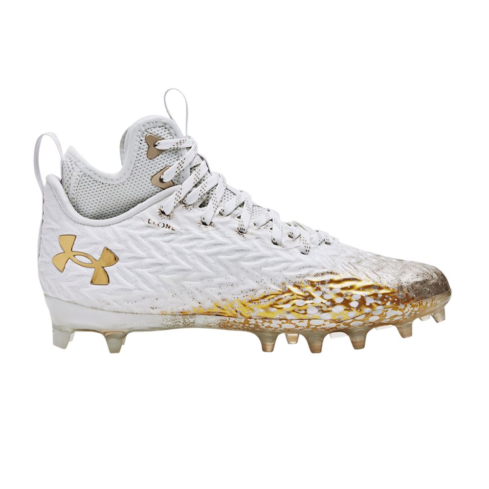 Pre-owned Under Armour Wmns Spotlight Clone Mc 'white Metallic Faded Gold'