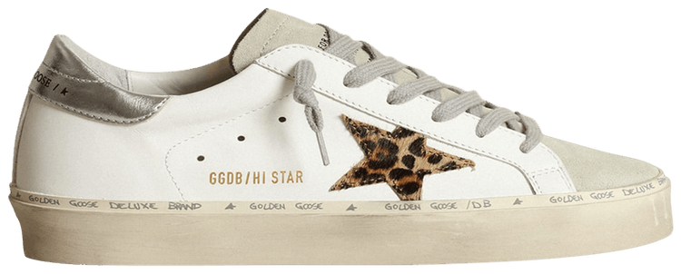 Golden Goose Wmns Hi Star 'White Leopard'