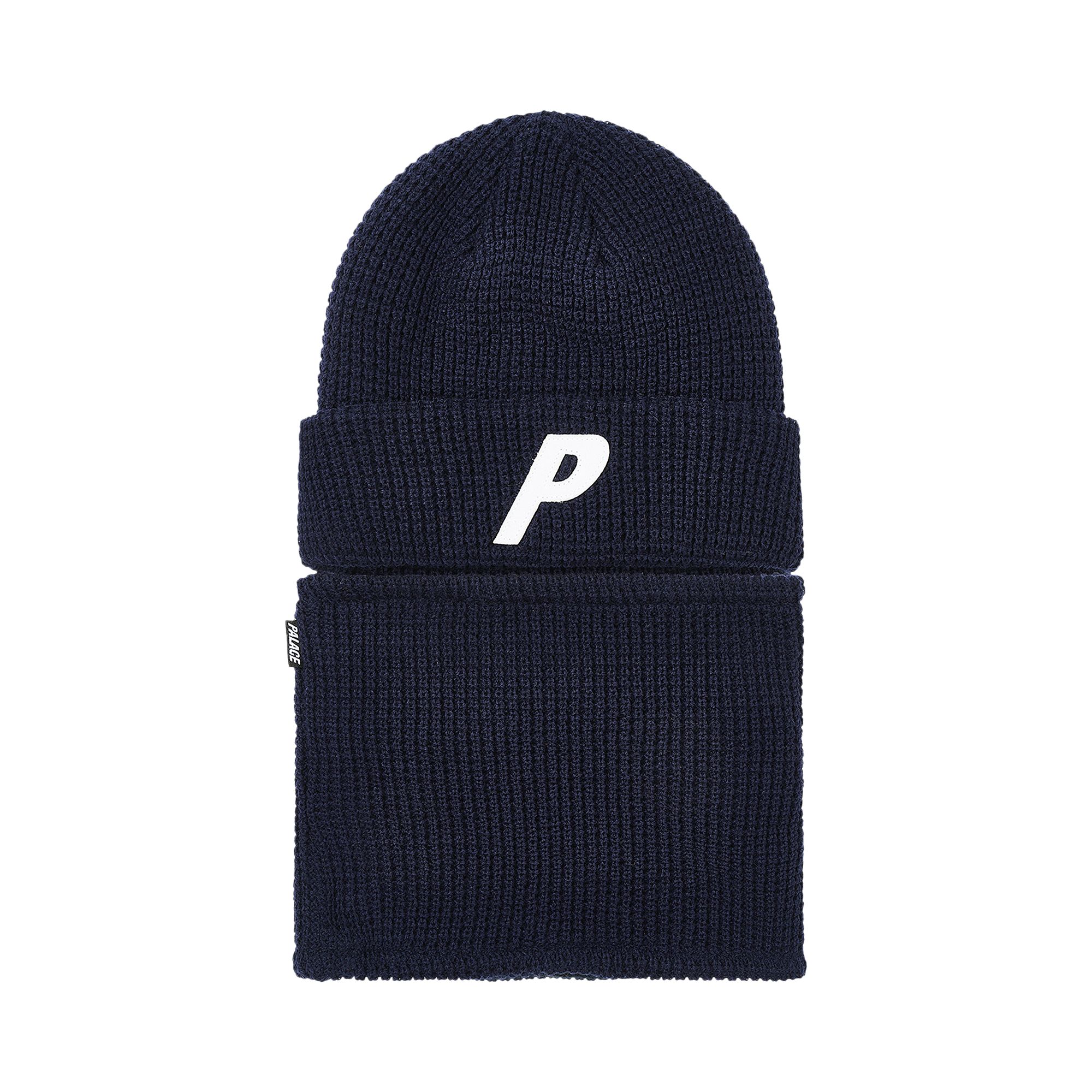 PALACE PALACE ZIP OFF FACEWARMER P BEANIE 'NAVY'