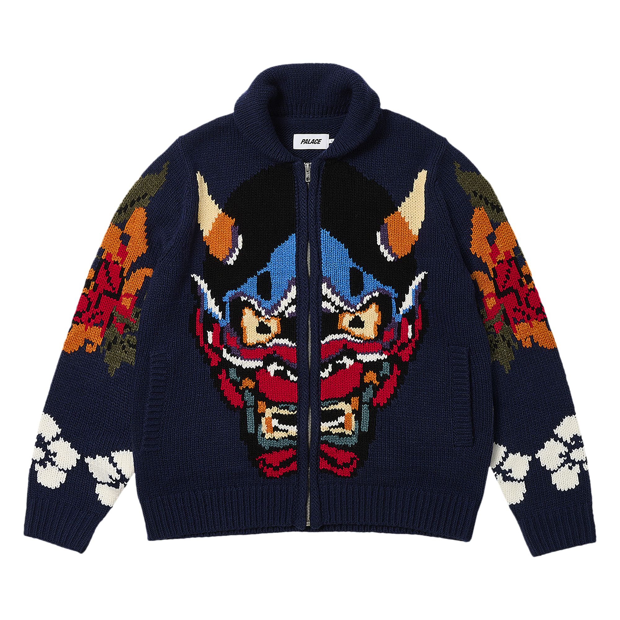 Palace Demon Cowichan Knit 'Blue' | Men's Size S