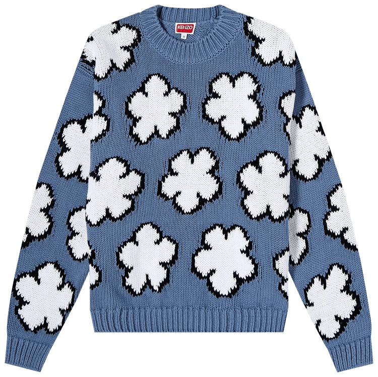 Buy Kenzo All Over Boke Flower Jumper Blue FD52PU3573CI 69 GOAT