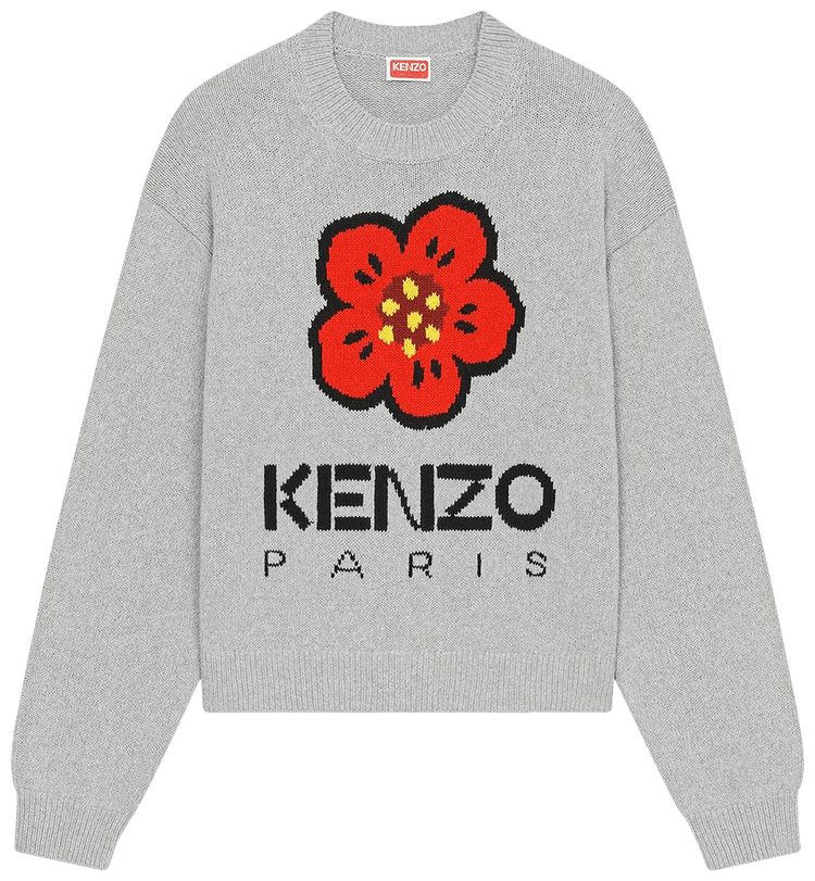 Buy Kenzo Knitted Sweater Grey FD52PU3803LD 94 GOAT