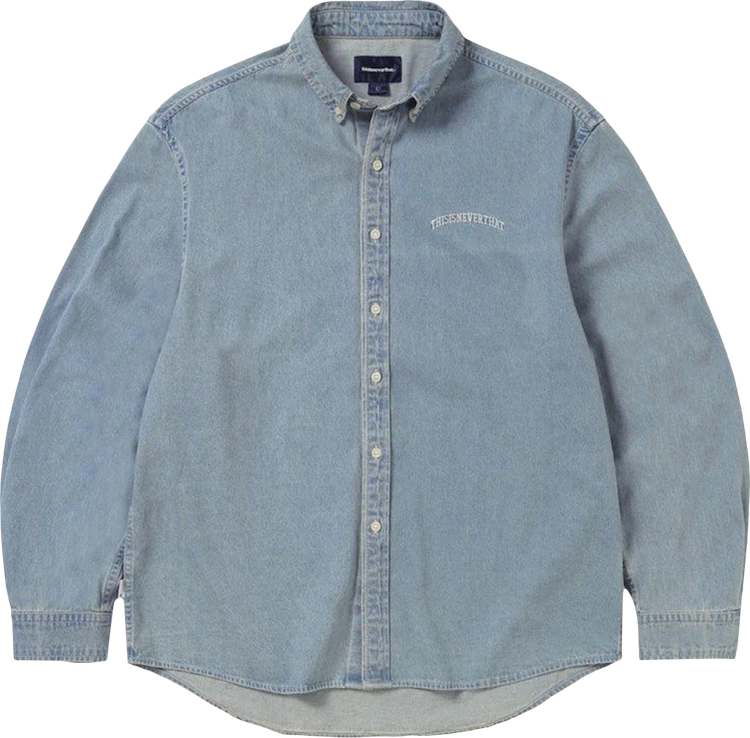 Buy thisisneverthat Washed Denim Shirt 'Washed Blue' - TN233DSHTL01 ...