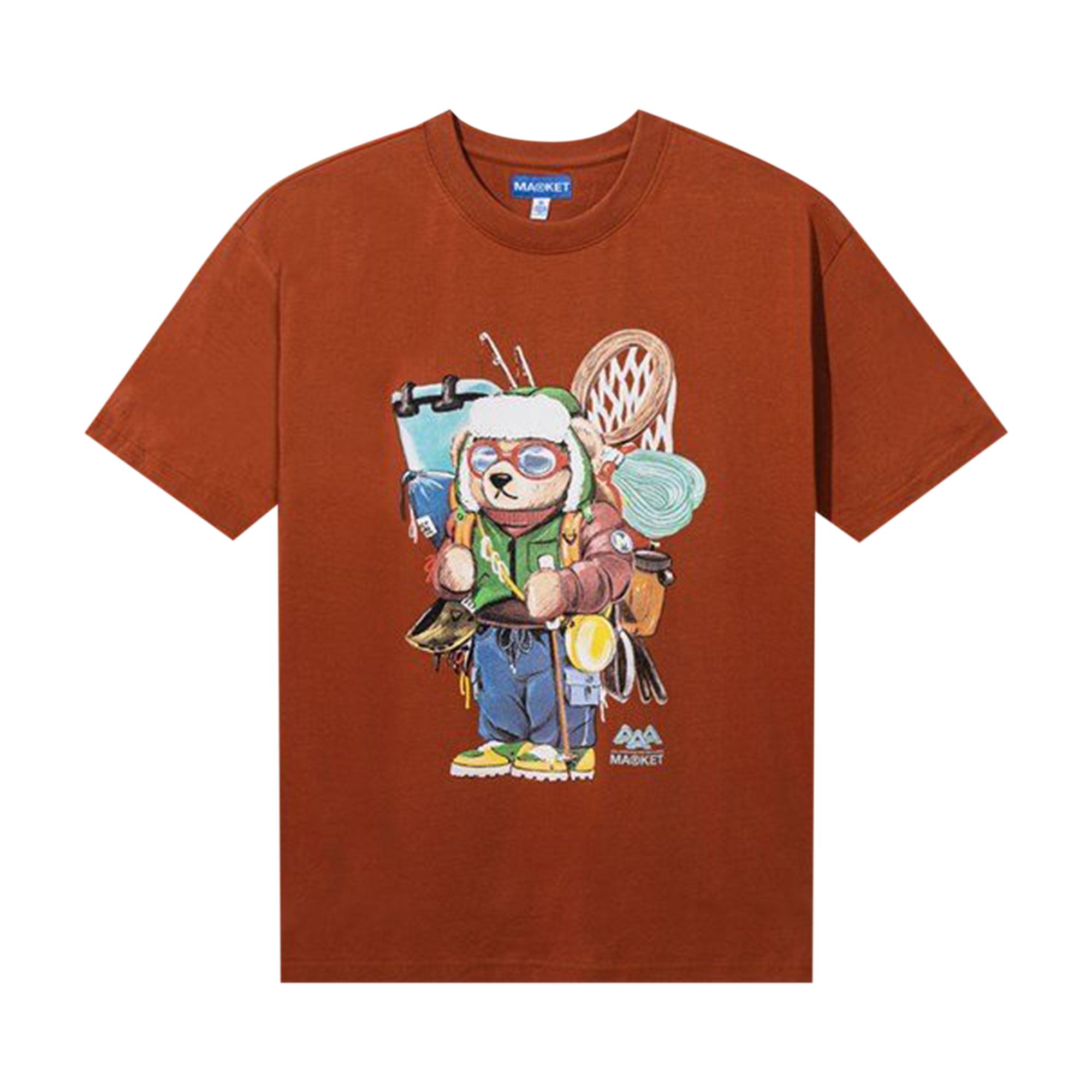 Pre-owned Market Ultralight Bear T-shirt 'rust' In Brown