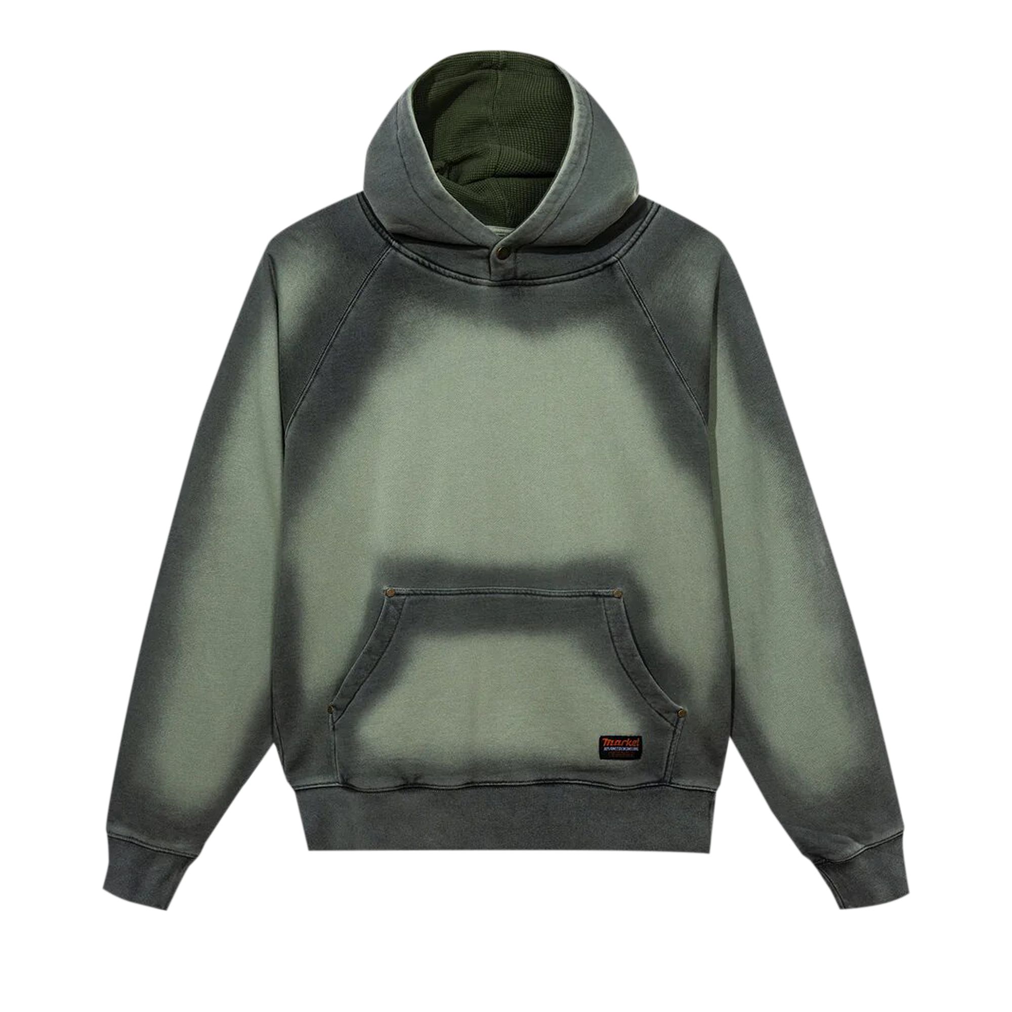 Pre-owned Market Margins Hoodie 'fern' In Green
