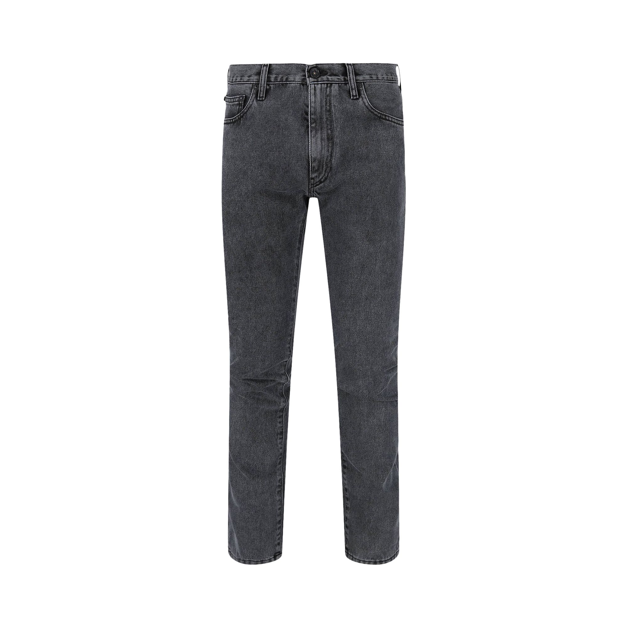 Pre-owned Off-white Diag Pocket Slim Jeans 'grey/black' | Men's Size 30