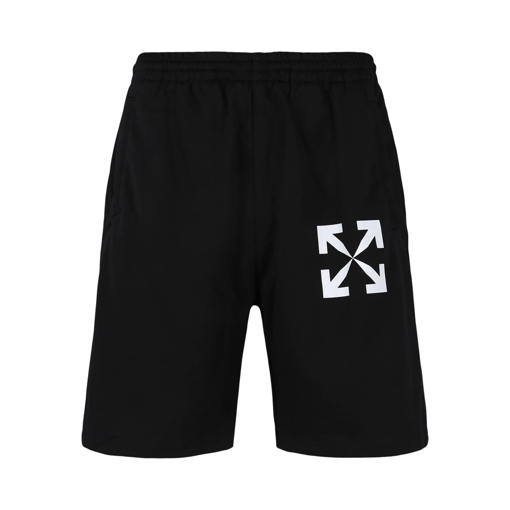 Off-White Arrow Print Track Shorts 'Black' | Men's Size XL