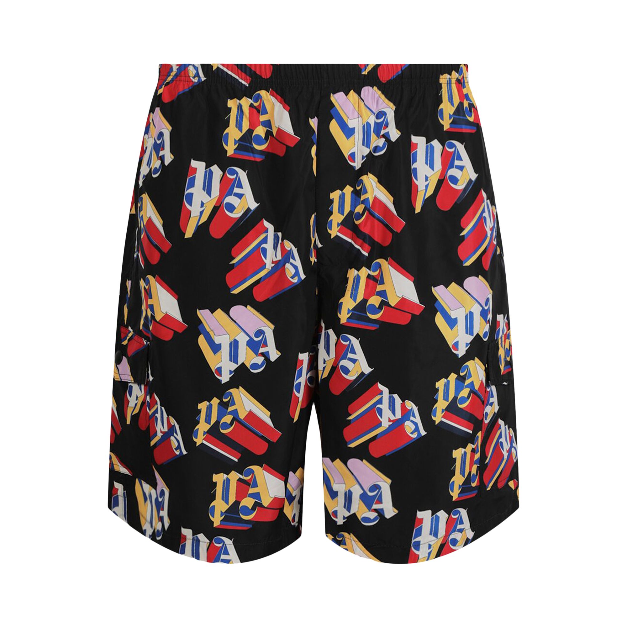 Pre-owned Palm Angels 3d Logo Swim Shorts 'black/red' | Men's Size S