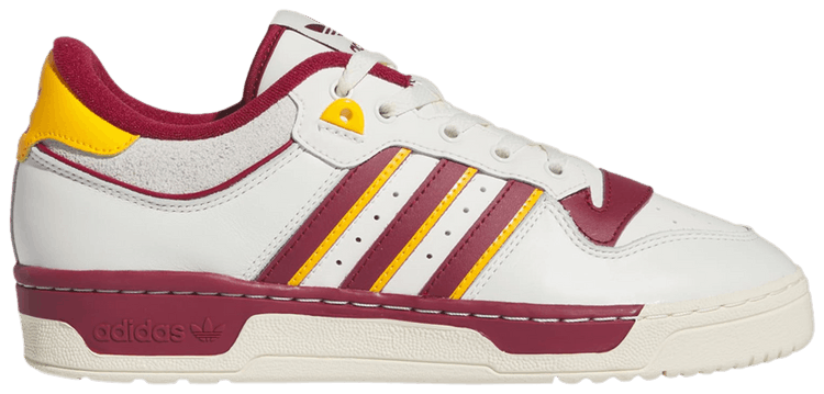 Adidas Rivalry 86 Low White Collegiate Burgundy Crew Yellow