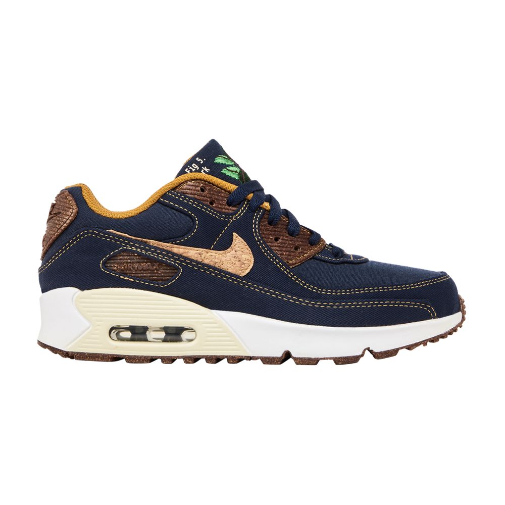Pre-owned Nike Air Max 90 Gs 'cork - Obsidian' | Blue | Kid's Size 7