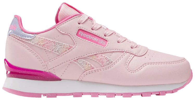 Reebok Classic Leather Step n Flash Little Kid Pink Glow Lucid Lilac